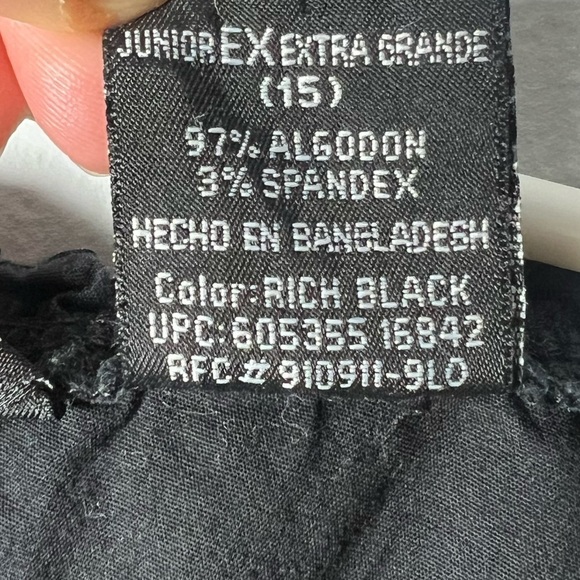 No Boundaries Y2K Babydoll Black Blouse with Lace Up front XL - Picture 5 of 7